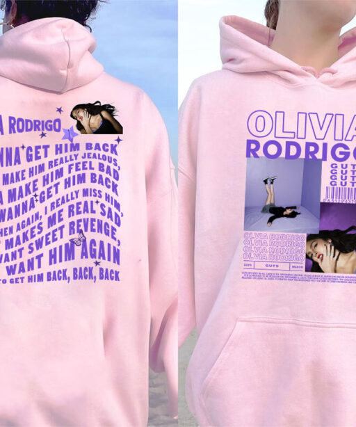 Cheap Guts Album Get Him Back Lyrics Olivia Rodrigo T Shirt, Guts Tour Sweatshirt