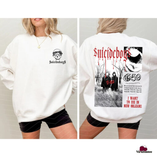 Suicideboys Unisex Sweatshirt, I Want To Die In New Orleans, Ruby Da Cherry Pullover, Scrim Sweatshirt, Grey Day Tour, Suicide Boys Merch g59