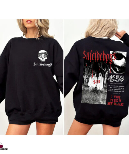 Suicideboys Unisex Sweatshirt, I Want To Die In New Orleans, Ruby Da Cherry Pullover, Scrim Sweatshirt, Grey Day Tour, Suicide Boys Merch g59