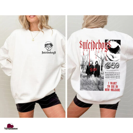 Suicideboys Unisex Sweatshirt, I Want To Die In New Orleans, Ruby Da Cherry Pullover, Scrim Sweatshirt, Grey Day Tour, Suicide Boys Merch g59