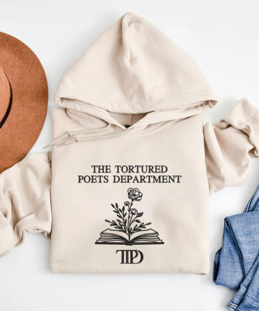 Taylor Swift The Tortured Poets Department Embroidered Crewneck Sweatshirt, TTPD Merch