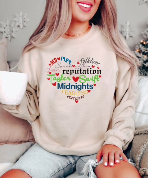 Cute Taylor Swift Album Valentine Taylor's Version Sweatshirt, Taylor's Version Shirt