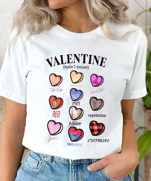 Taylor Swift Album Valentine Taylor's Version Sweatshirt, Taylor's Version Shirt