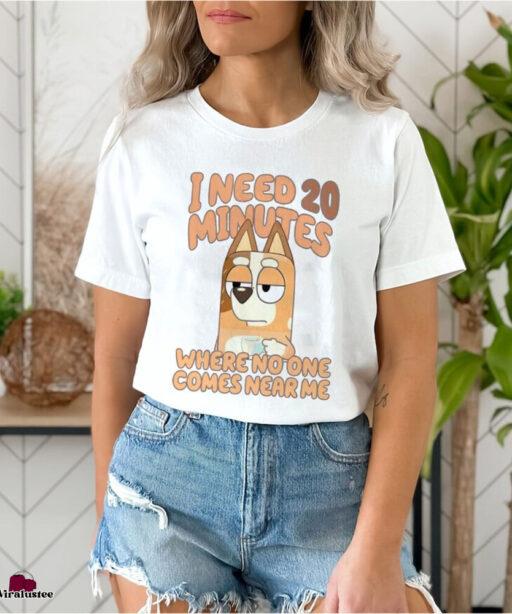 Cute I Need 20 Minutes Chilli Heeler Bluey Shirt, Cool Mothers Day Gifts