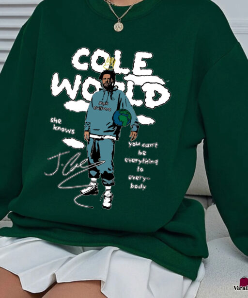 J Cole Sweatshirt, Cole World Tshirt, J Cole Merch, Hiphop Rap Music Hoodie