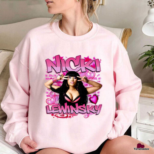 Retro Nicki Lewinsky Airbrush Style Shirt, Nicki Minaj Shirt, Gift For Barbz Shirt