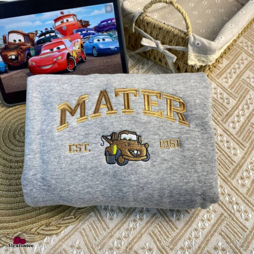 Sally Mcqueen And Tow Matter Disney Embroidered Sweatshirts, Gift For Her, Gift For Him