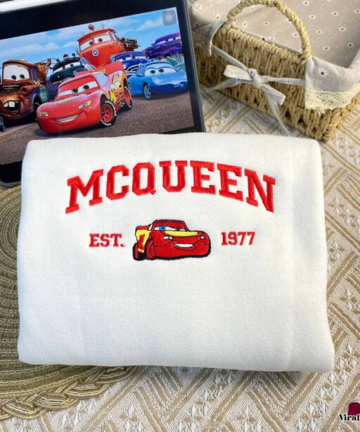 Sally Mcqueen And Tow Matter Disney Embroidered Sweatshirts, Gift For Her, Gift For Him