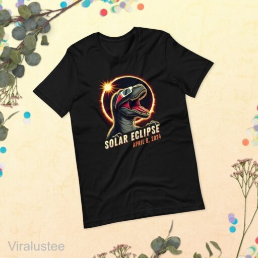 Totality Dinosaur Shirt, April 8 2024 Total Solar Eclipse Shirt