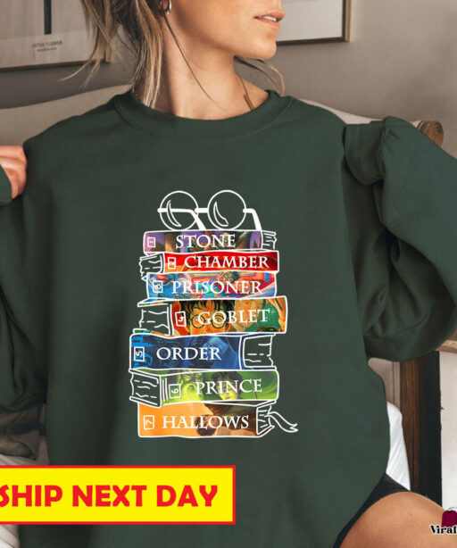 Vintage Harry Potter Chapters Sweatshirt, Hogwarts Shirt