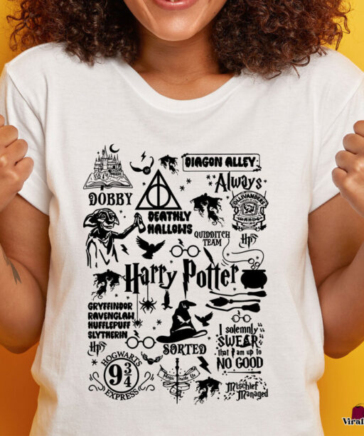 Vintage Harry Potter Wizarding World Sweatshirt, Hogwarts Shirt, Harry Potter Shirt