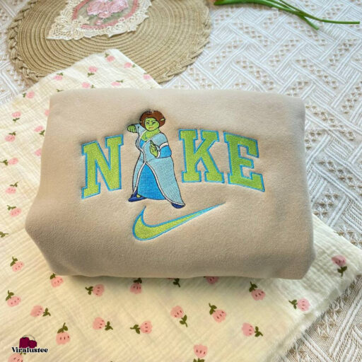 Cheap Sherk And Fiona Nike Embroidered Sweatshirts , Nike Couple Embroidery, Gift For Him