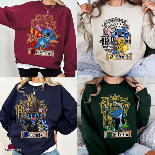 Cute Stitch Harry Potter Shirt, Hogwarts Sweatshirt