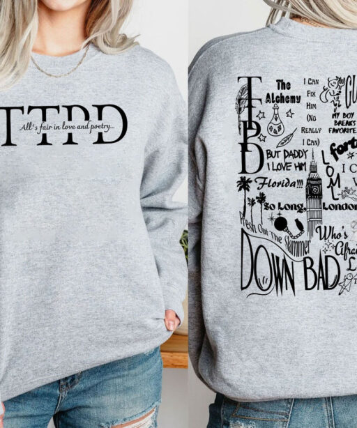 The Tortured Poets Department Track List Shirt, Taylor Swift Merch