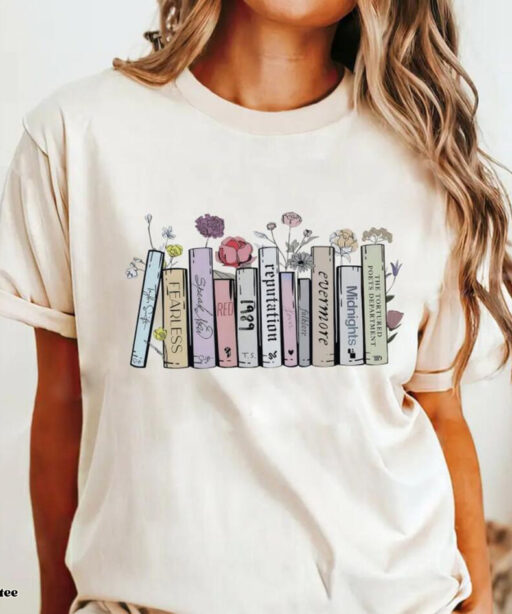 Vintage Taylor's Version All Albums As Books Shirt, TTPD Taylor Swift T Shirt , Gift For Book Lovers,