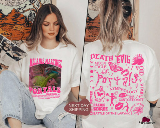 Vintage Melanie Martinez Portals Tracklist Shirt, Portals Album Melanie Martinez T Shirt