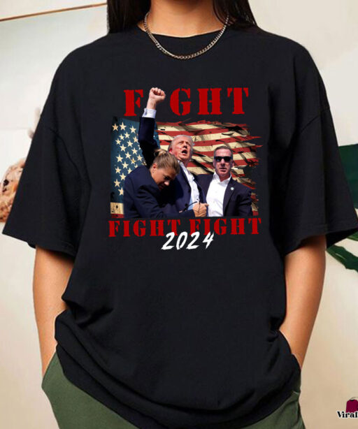 Fight Trump 2024 Shirt, Trump Shooter Shirt, Trump Maga Sweatshirt, Stand With Trump Shirt, Trump For President T Shirt