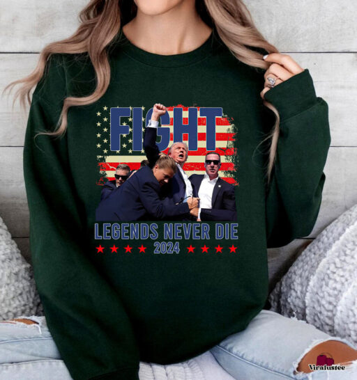 Fight Trump 2024 T Shirt, Trump Shooter Shirt, Trump Maga Sweatshirt, Stand With Trump Shirt, Trump For President T Shirt