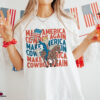 Make America Cowboy Again Trump 2024 T Shirt, Trump For President Shirt, Trump Maga T Shirt