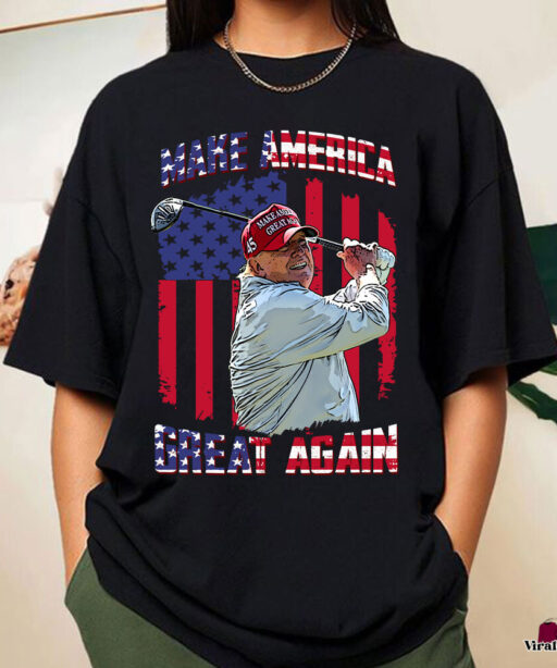 Trump Golf For President 2024 Shirt , Make America Great Again Shirt, Stand With Trump Shirt, Trump Maga T Shirt