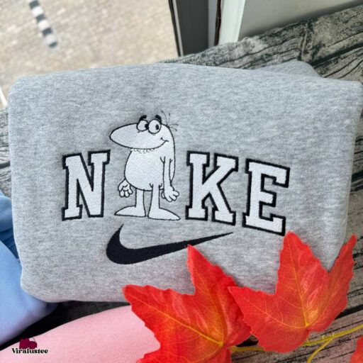 Cute The Pink Panther Show Nike Embroidered Sweatshirts, Nike Embroidery Matching Sweatshirts