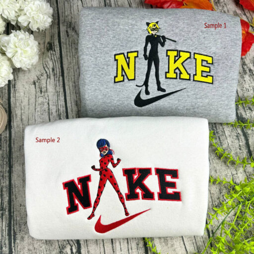 Ladybug Nike Embroidered Sweatshirts , Nike Embroidery Matching