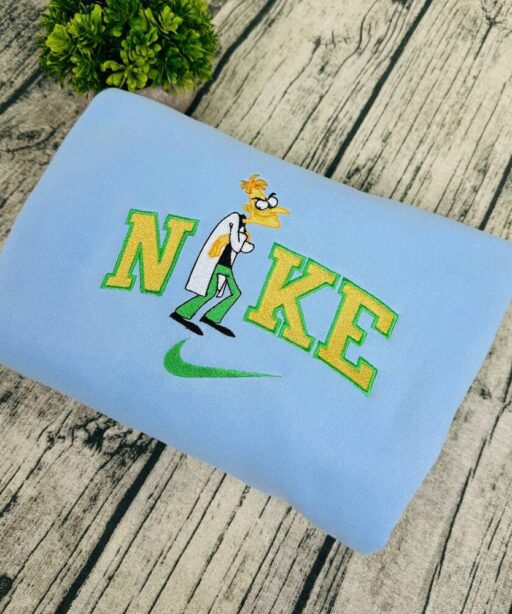 Perry The Platypus And Dr. Doofenshmirtz Nike Embroidered Sweatshirts, Gift For Your Friends , Nike Embroidery