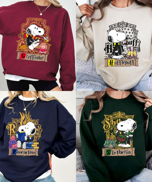 Snoopy Hogwarts Shirt , Harry Potter Sweatshirt ,Bookies Shirt, Harry Potter Gifts For Adults