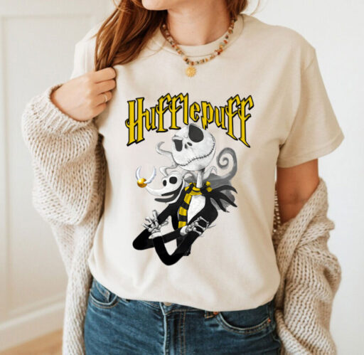 Vintage Jack Skellington Hogwarts Sweatshirts, Harry Potter Shirt, Halloween Sweatshirt