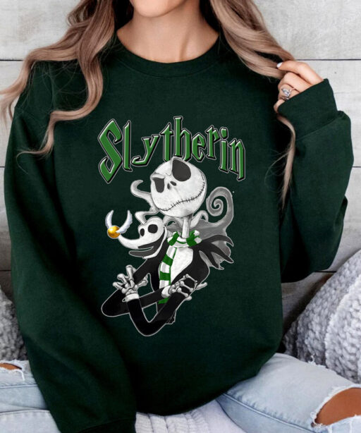 Vintage Jack Skellington Hogwarts Sweatshirts, Harry Potter Shirt, Halloween Sweatshirt