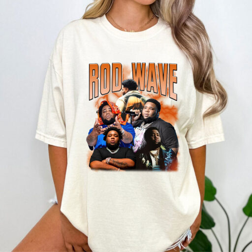 Retro Orange Rod Wave Last Lap Tour Graphic Tee , Cheap Rod Wave Merch , Rapper Shirt