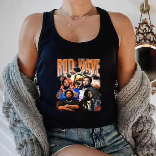 Retro Orange Rod Wave Last Lap Tour Graphic Tee , Cheap Rod Wave Merch , Rapper Shirt