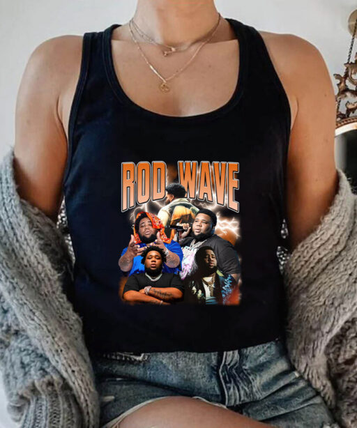 Retro Orange Rod Wave Last Lap Tour Graphic Tee , Cheap Rod Wave Merch , Rapper Shirt