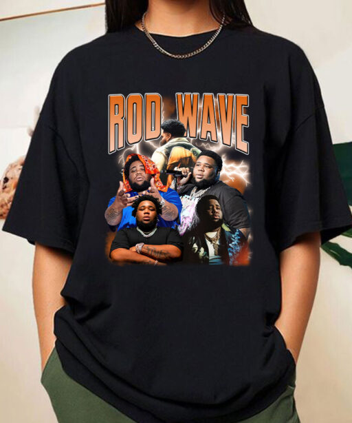 Retro Orange Rod Wave Last Lap Tour Graphic Tee , Cheap Rod Wave Merch , Rapper Shirt