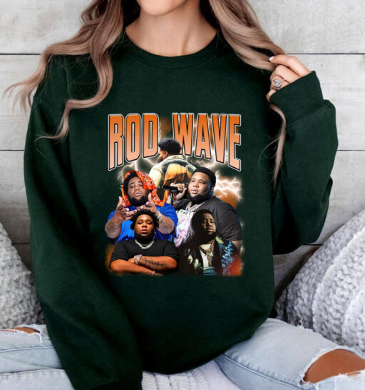 Retro Orange Rod Wave Last Lap Tour Graphic Tee , Cheap Rod Wave Merch , Rapper Shirt