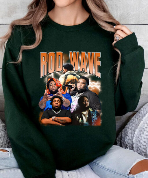 Retro Orange Rod Wave Last Lap Tour Graphic Tee , Cheap Rod Wave Merch , Rapper Shirt