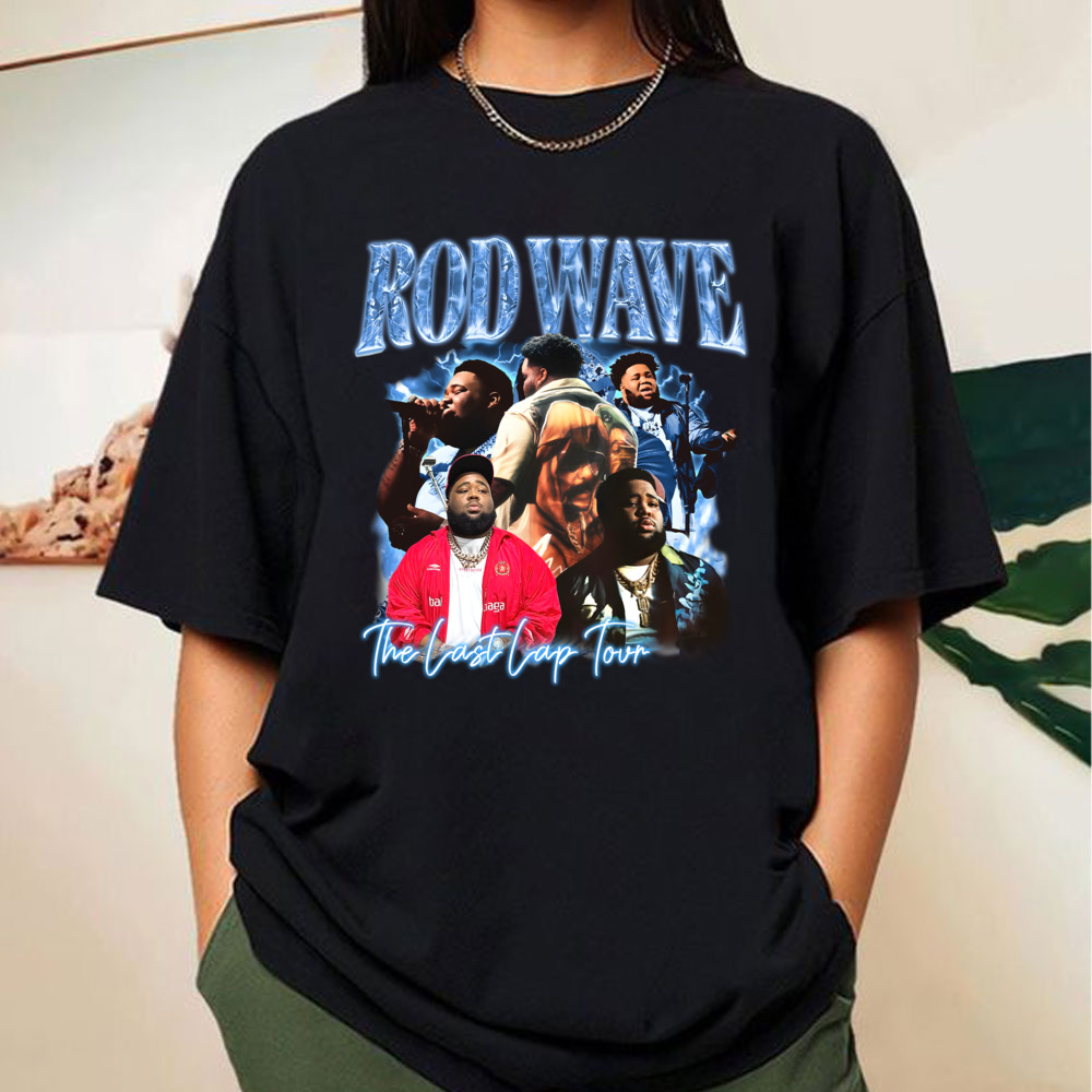Retro Rod Wave Last Lap Tour Graphic Tee , Cheap Rod Wave Merch , Rapper Shirt