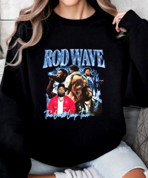 Retro Rod Wave Last Lap Tour Graphic Tee , Cheap Rod Wave Merch , Rapper Shirt