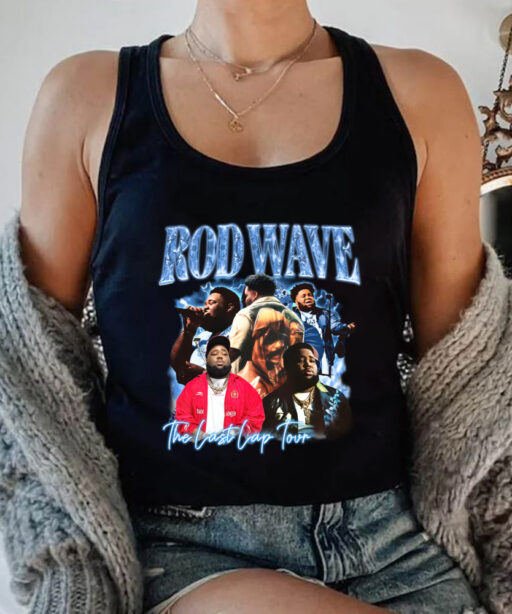 Retro Rod Wave Last Lap Tour Graphic Tee , Cheap Rod Wave Merch , Rapper Shirt