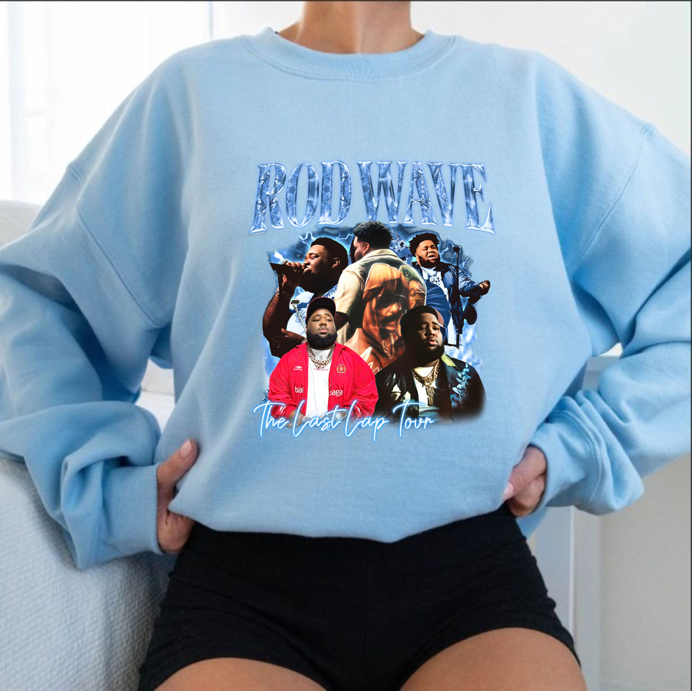 Retro Rod Wave Last Lap Tour Graphic Tee , Cheap Rod Wave Merch , Rapper Shirt