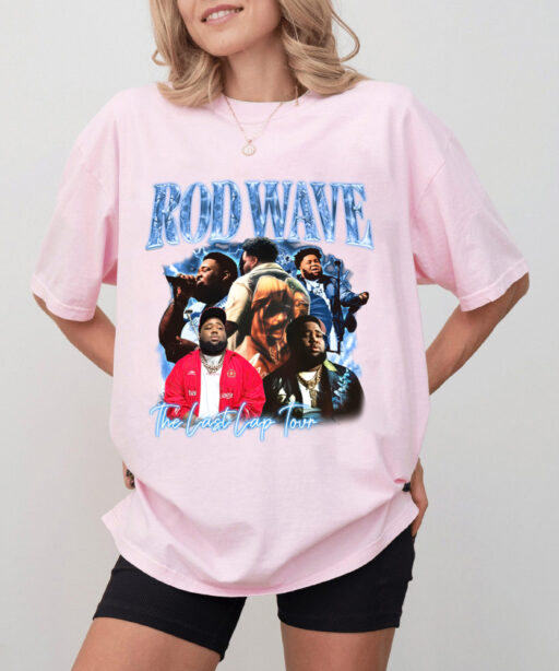Retro Rod Wave Last Lap Tour Graphic Tee , Cheap Rod Wave Merch , Rapper Shirt