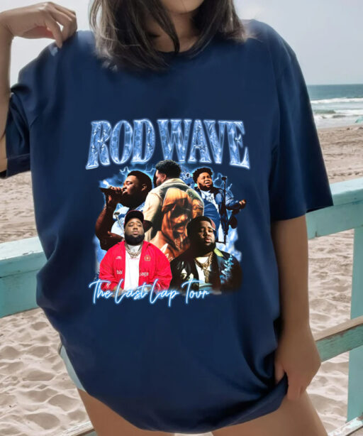 Retro Rod Wave Last Lap Tour Graphic Tee , Cheap Rod Wave Merch , Rapper Shirt