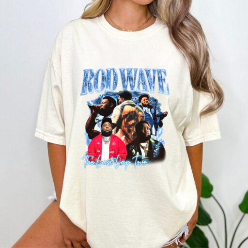 Retro Rod Wave Last Lap Tour Graphic Tee , Cheap Rod Wave Merch , Rapper Shirt