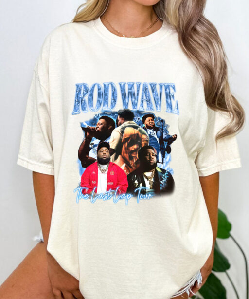 Retro Rod Wave Last Lap Tour Graphic Tee , Cheap Rod Wave Merch , Rapper Shirt