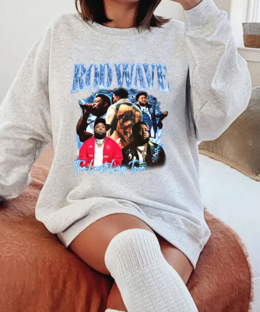 Retro Rod Wave Last Lap Tour Graphic Tee , Cheap Rod Wave Merch , Rapper Shirt