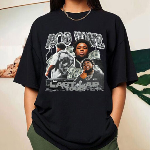 Retro Rod Wave Last Lap Tour Shirt , Cheap Rod Wave Merch