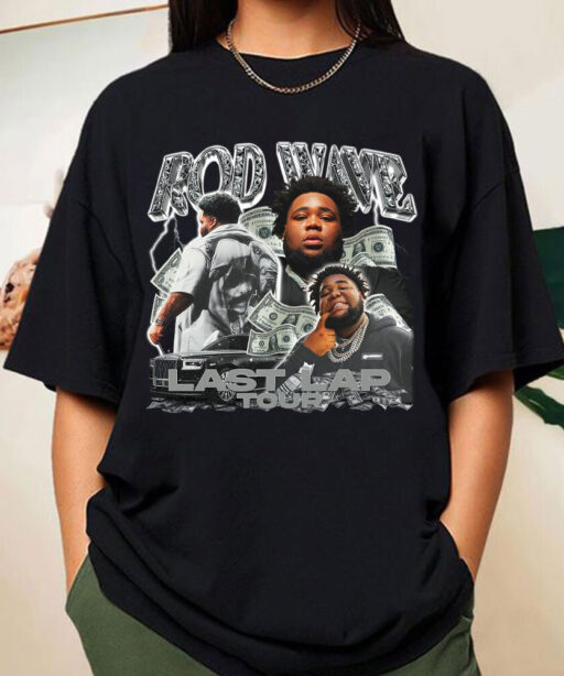 Retro Rod Wave Last Lap Tour Shirt , Cheap Rod Wave Merch