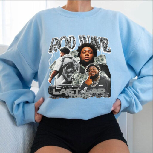 Retro Rod Wave Last Lap Tour Shirt , Cheap Rod Wave Merch