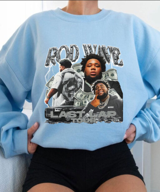 Retro Rod Wave Last Lap Tour Shirt , Cheap Rod Wave Merch