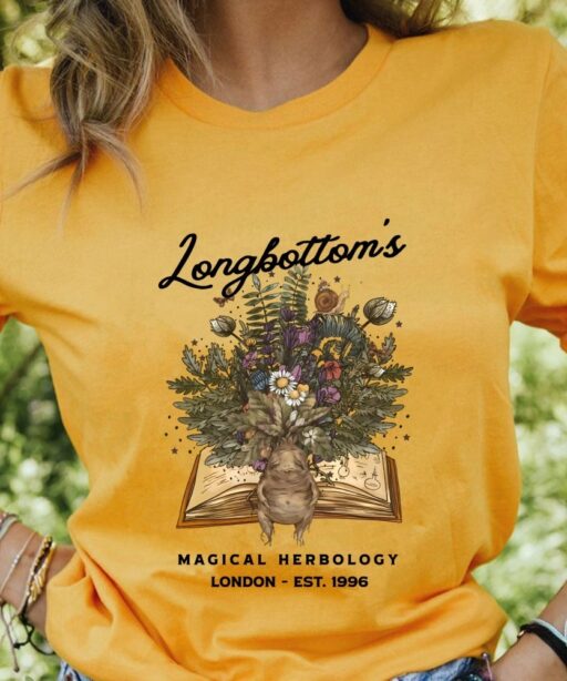 Longbottom's Herbology Sweatshirt Mandrake Sweater Botanical Crewneck Longbottom Shirt Potter Sweater Subtle HP Shirt Pottery Bookish Merch